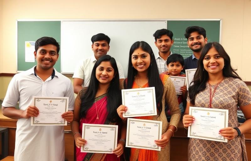 ARTJS graduates receiving skill certificates